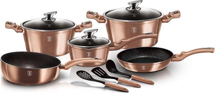 Produktbild BerlingerHaus BH-6160 Granit Topfset (24 cm, Kochtopf, Aluminium)