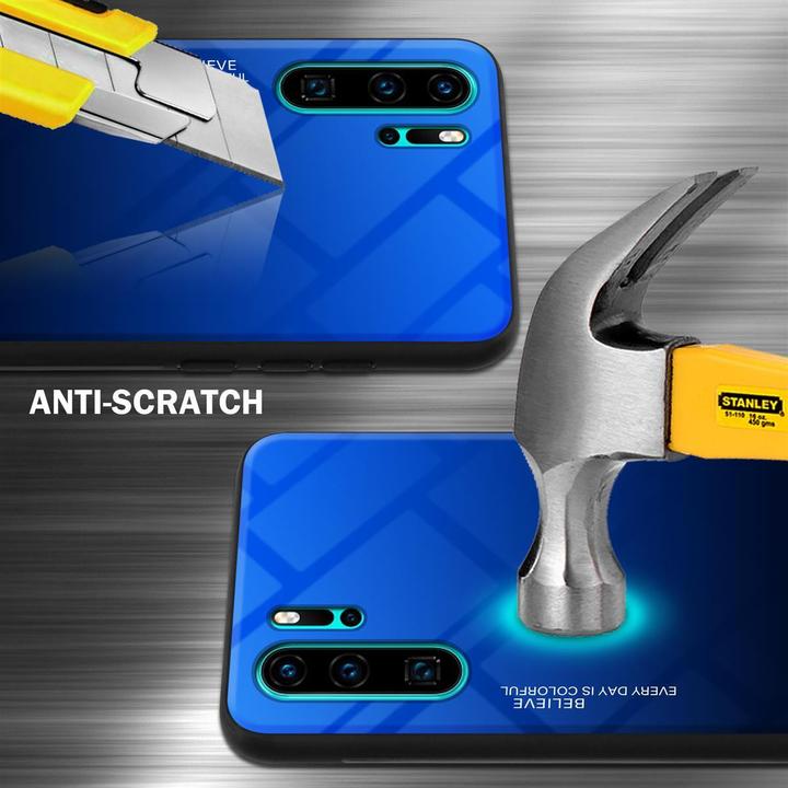Produktbild Cadorabo TPU 2 Farben Glas Cover (Huawei P30 Pro)