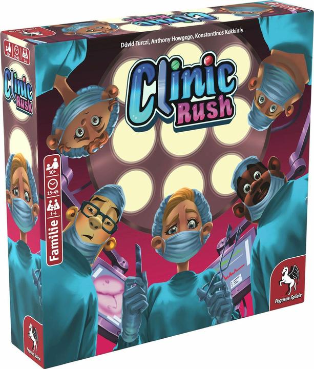 Actual product image Pegasus 51231G - Clinic Rush - Brettspiel, für 1-4 Spieler ab 10 Jahren (DE-Ausgabe) (German)
