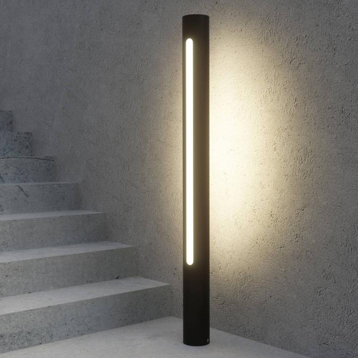 Actual product image Lucande Tomas outdoor garden light H75 Dark Grey/White (189 lm, IP54)