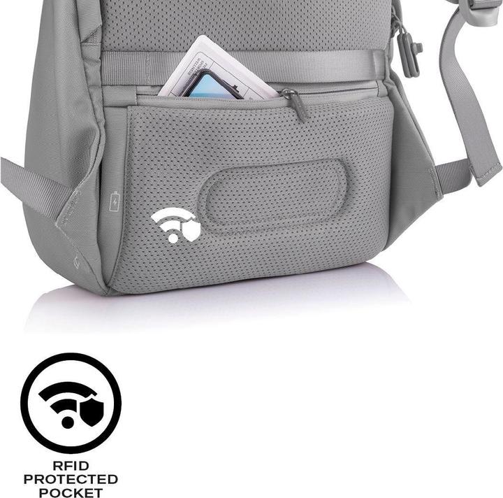 Image du produit XD Design XD-Design Bobby Soft Sac à dos Sac à dos décontracté Gris Polyéthylène téréphtalate (16 l)