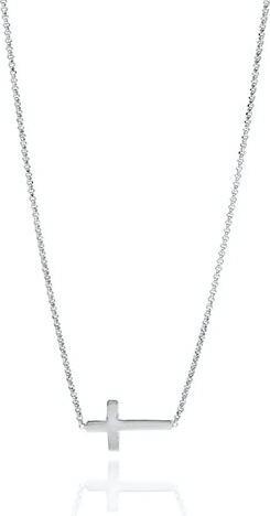 Amen Pray & Love Cross Halskette (925er Silber, 44 cm)