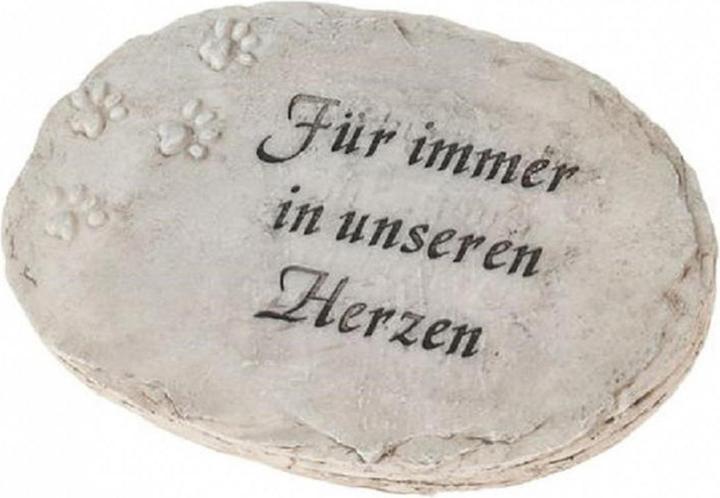 Produktbild Opiflor Grabdekoration Platte mit Inschrift und Tiertatze