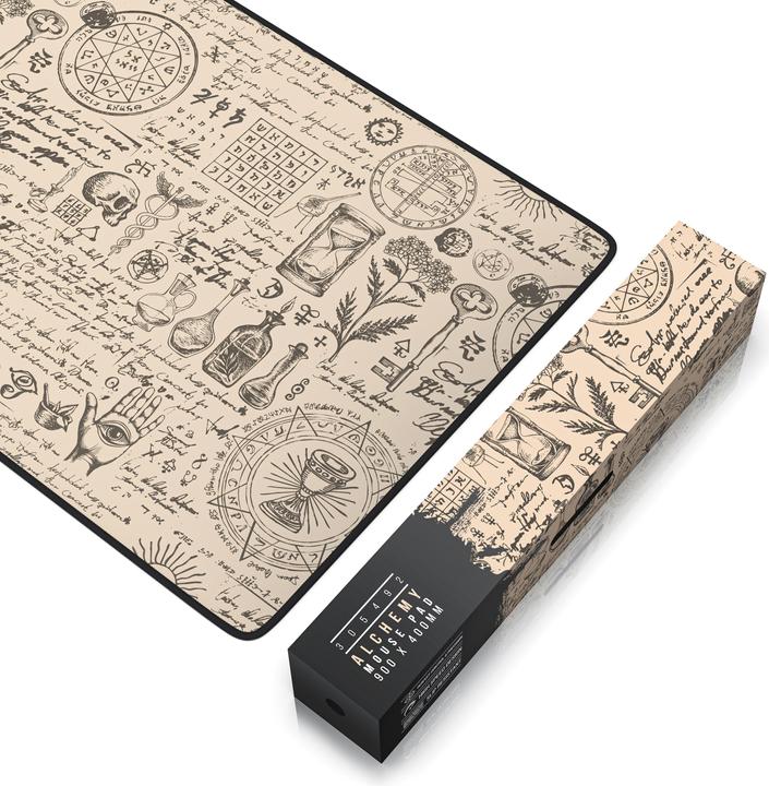 Immagine prodotto Titanwolf Tappetino per mouse da gioco, 900 x 400 mm XXL, migliora la precisione e la velocità, Alchemy (XXL)