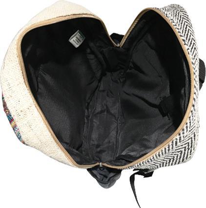 Produktbild Bekos Grosser Rucksack aus Hanffaser Zipper (30 l)