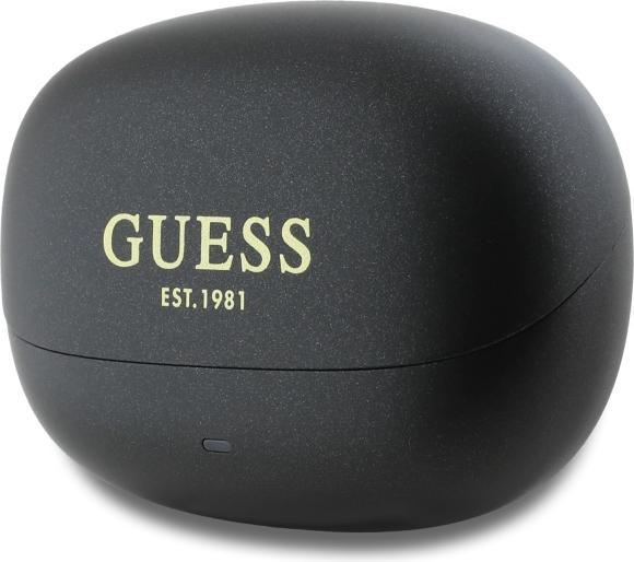 Image du produit Guess słuchawki Bluetooth GUTWST88MCTGK TWS + stacja dokująca czarny/black Capsule Logo imprimé (ANC, 26 h, Sans fil)