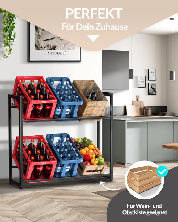 Produktbild Heldenwunder Getränkekistenregal, Schwarz