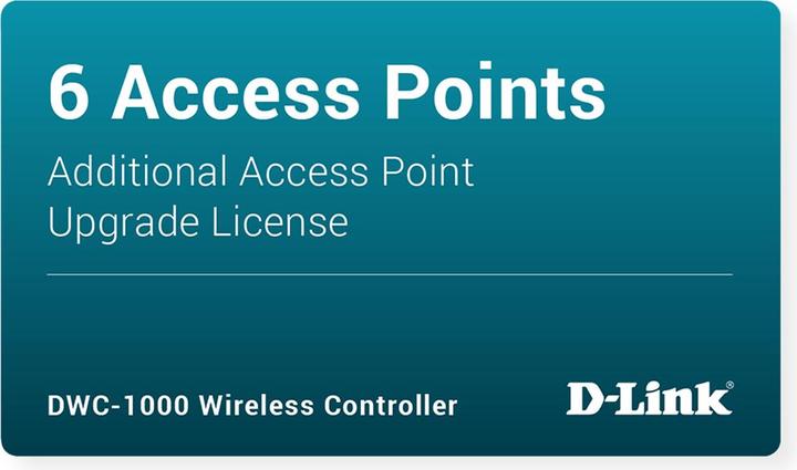 D-Link DWC-1000-AP6-LIC: 6 licenze AP (6 Dispositivi)