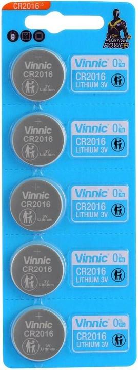 Actual product image Vinnic CR2016 - 5 button cells (5 pcs., CR2016)