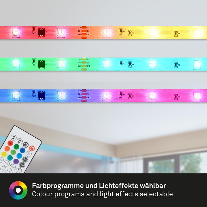 Immagine prodotto Briloner Fascia flessibile Magic RGB LED, 3 m, incl. sensore musicale (300 cm, Interno)