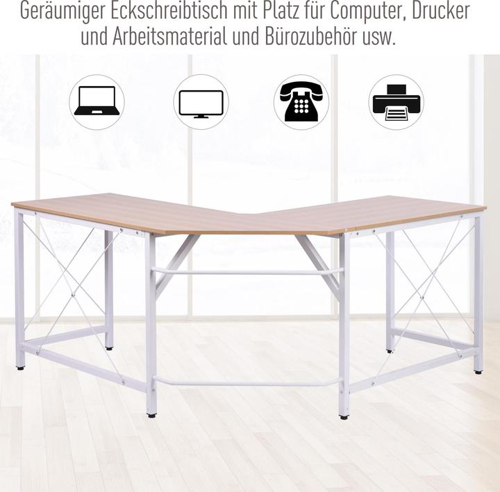 Produktbild Homcom Winkelschreibtisch (150 x 150 x 76 cm)