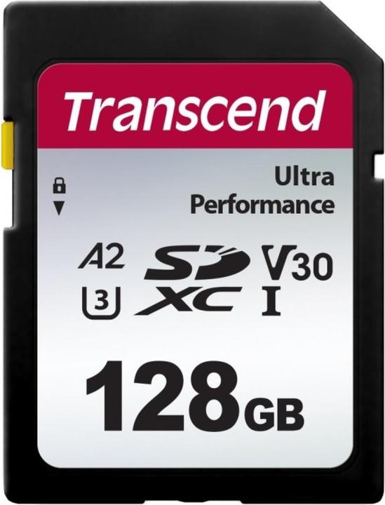 Actual product image Transcend SD Card SDXC SDC340S 160/90 MB/s (128 GB, SDXC, U3, UHS-I)