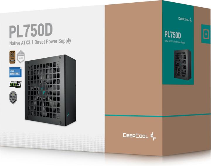 Actual product image Deepcool PL750D (1x 12VHPWER, 3x PCIe, 750 Watt) (750 W)