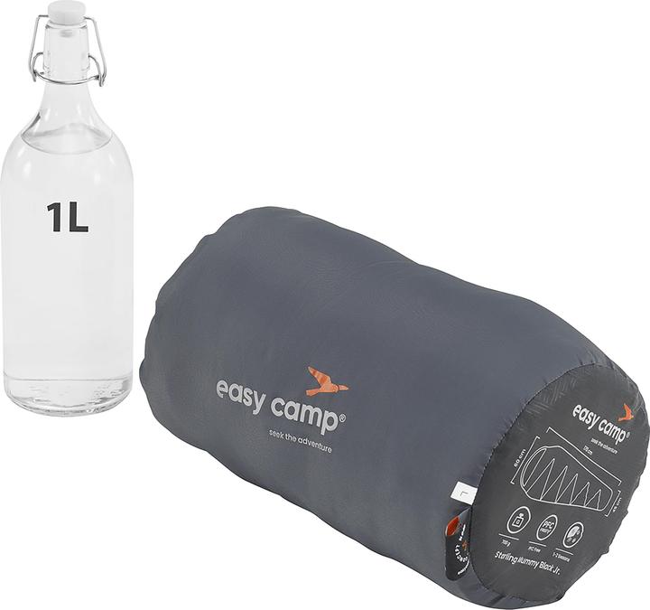Produktbild Easy Camp Starling Mummy Black Jr. Erwachsene & Kinder Mumienschlafsack Polyester Schwarz (170 cm)