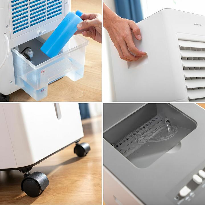 Immagine prodotto InnovaGoods Raffreddatore evaporativo portatile multifunzionale Airvecove 5 L 65 W (15 m²)