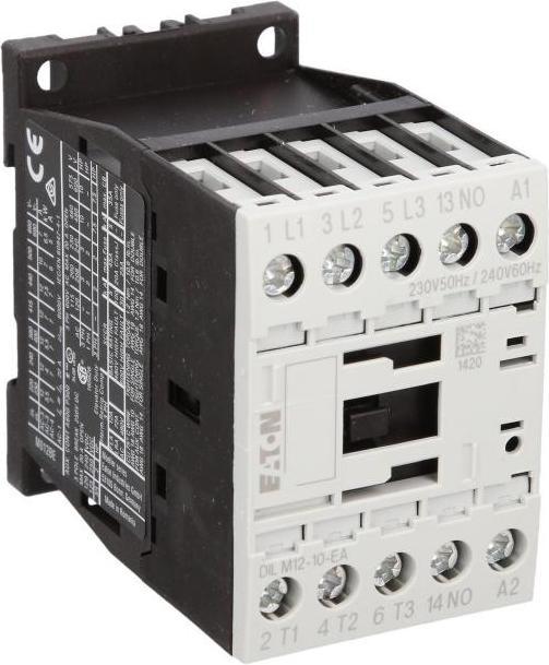 Image du produit Eaton Contacteur de puissance 12A 3P 230V AC 1Z 0R DILM12-10-EA (190033)