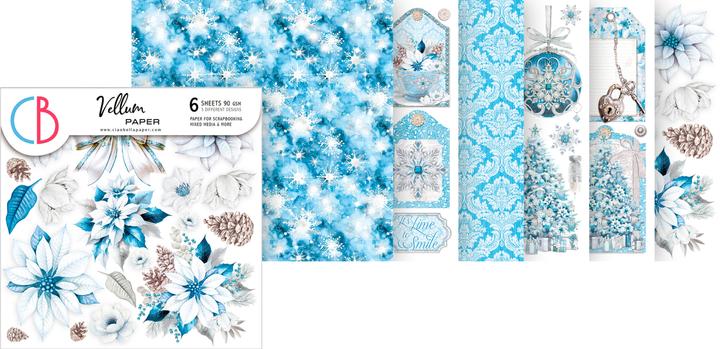 Produktbild Ciao Bella Vellum Paper "Elegance of Blue", 15 x 15 cm, 6 Blatt (90 g/m², 6 x)
