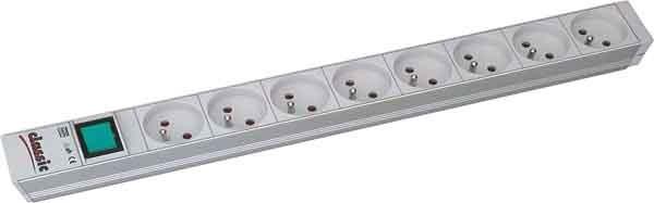 Image du produit Bachmann 19" 1U 8xUTE 1xswitch power (8 x, CEE 7/3, PECO 7/5, 2 m)