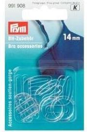 Produktbild Prym BH-Zubehör, transparent 14 mm, Karte 10 Stk., Kunststoff