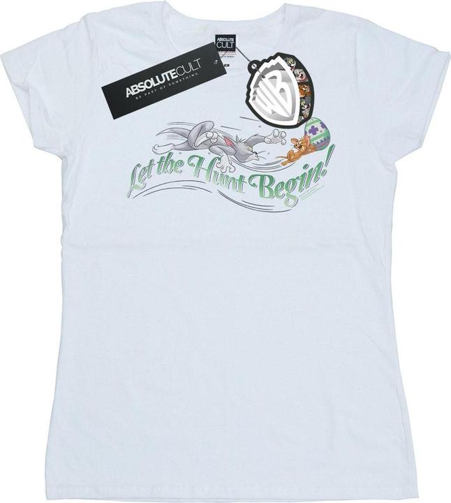 Actual product image Tom & Jerry Womens/Ladies Let The Hunt Begin Cotton T-Shirt (L)