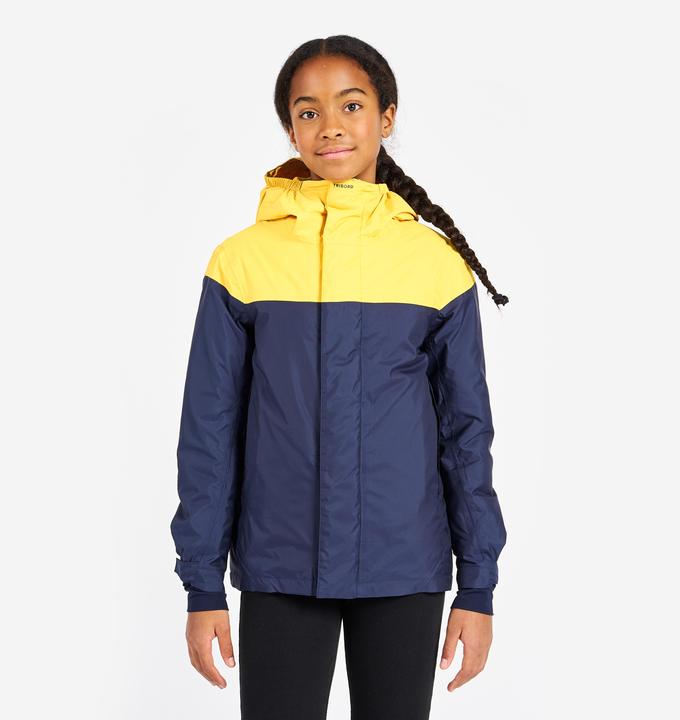 Produktbild Tribord Segeljacke Kinder warm wasserdicht 100 marineblau/gelb (10, 11, 12)
