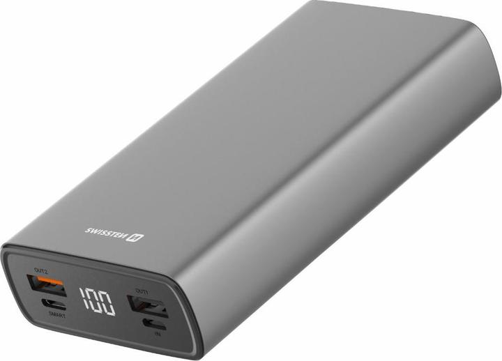 Produktbild Swissten POWER BANK 20000 mAh 20W Power Delivery GREY (20000 mAh, 20 W, 74 Wh)