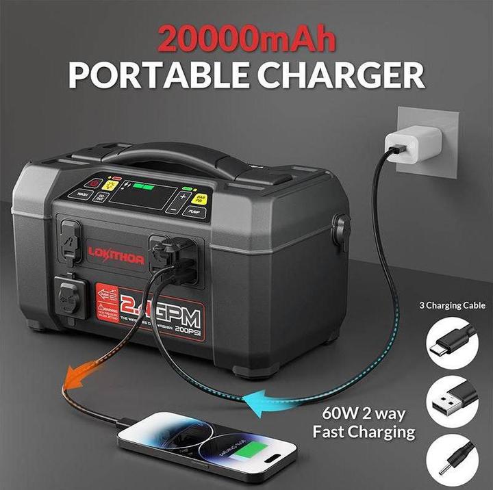 Actual product image Lokithor AW401 (2500 A, 20 mAh)