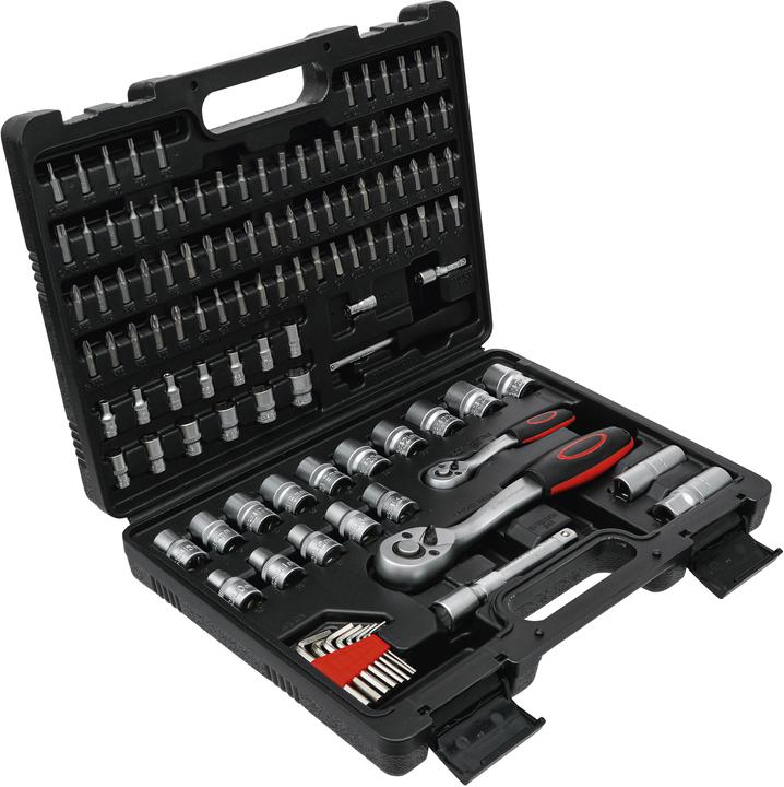 Actual product image BGS Socket Set Super Lock 6.3 mm (1/4") / 12.5 mm (1/2") Drive 115 pcs. (1/4")