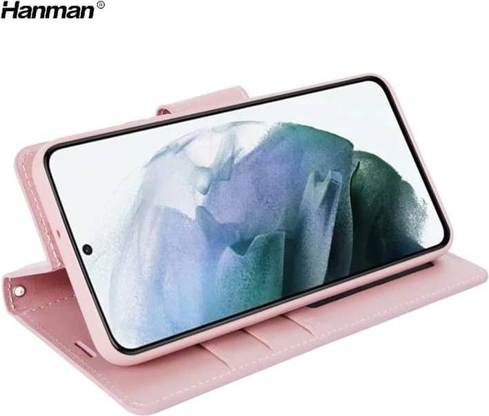 Image du produit Hanman Huawei Mate 20 Lite - Mill Étui à Flip avec 3 emplacements pour cartes, or rose (Mate 20 Lite)
