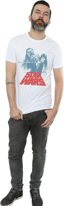 Actual product image Star Wars Mens Han Solo Chewie Duet T-Shirt (3XL)