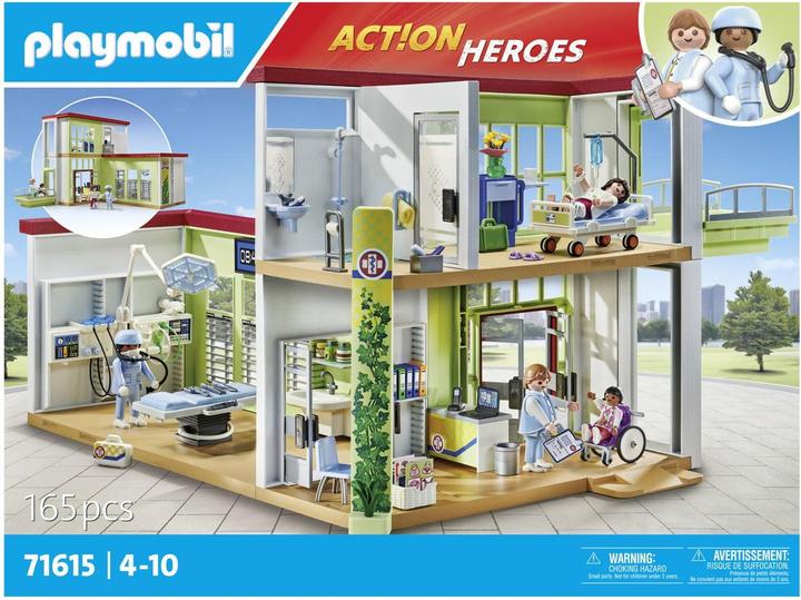 Actual product image Playmobil Modern hospital (71615, Playmobil Action Heroes)