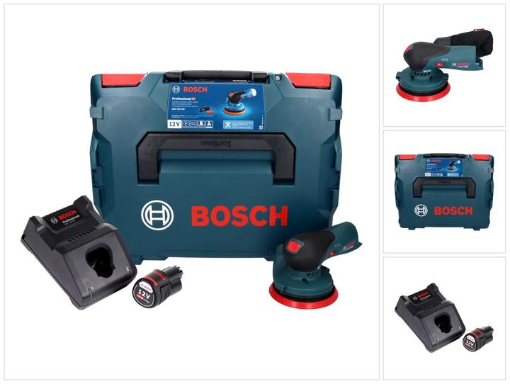 Bosch Professional Bosch GEX 12V-125 Professional Akku Exzenterschleifer 12 V 125 mm Brushless + 1x Akku 3,0 Ah + Ladeg (Exzenterschleifer)
