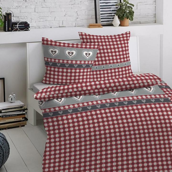 Image du produit Traumschlaf Coeurs de la campagne (Set de linge de lit, 155x220 cm + 80x80 cm)