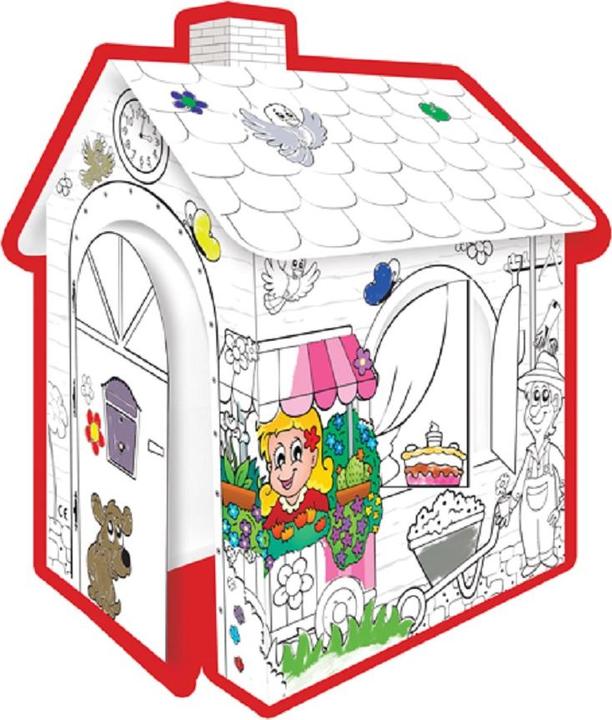 Immagine prodotto Mochtoys 10721 Pittura della casa, casa di cartone, porta