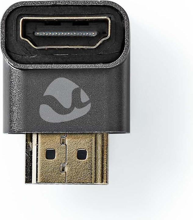 Produktbild Nedis HDMIT Adapter HDMIT Connector / HDMIT Male HDMIT Female / HDMIT Output Gold Plated Angled 90° (HDMI, 3 cm)
