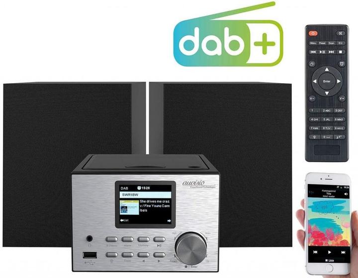Actual product image Auvisio Micro stereo with web radio (CD player, Bluetooth)