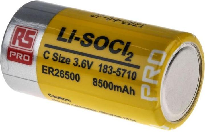 Rs Pro Li-Thionylchlorid C Batterie, 3.6V, 8.5Ah (C, 8500 mAh)