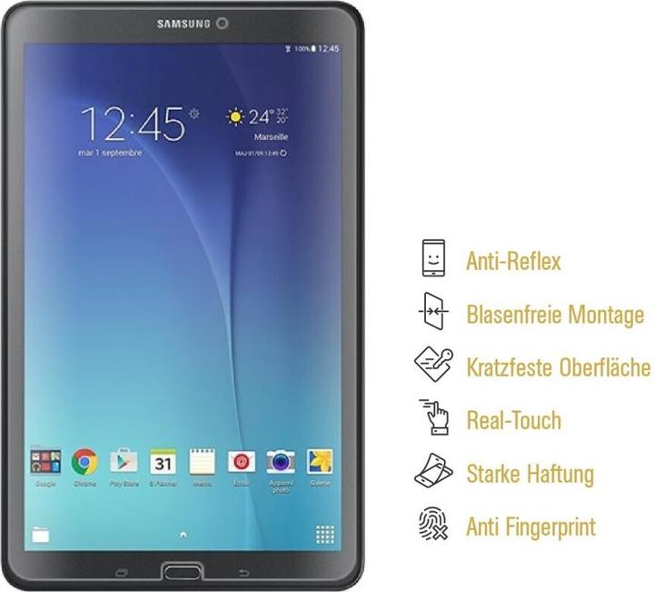 Produktbild Protectorking 4x Panzerfolie Anti-Shock matt entspiegelt (4 Stück, Galaxy Tab E 9.6)