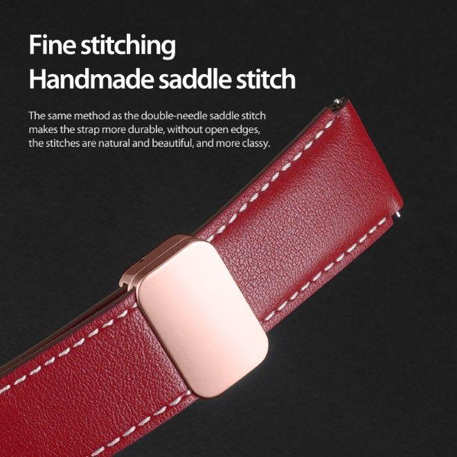 Image du produit Dux Ducis YA Series Bracelet en cuir véritable (22 mm, Cuir véritable, Galaxy Watch3 (45mm), Gear S3 Classic, Gear S3 Frontier)