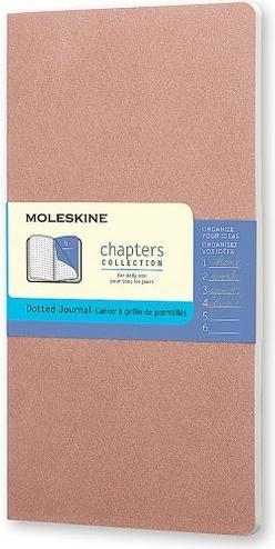 Image du produit Moleskine Cahier de notes Chapter Slim Medium, pointillé, vieux rose (A6, Règle spéciale)