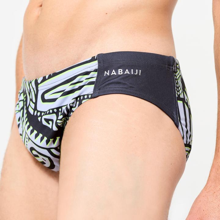 Produktbild Watko Badehose Slip Wasserball Herren - 500 Tiki grau (40)