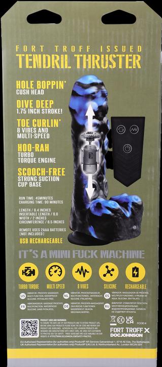 Image du produit Fort Troff Tendril Thruster - Mini Fuck Machine + Remote/Black