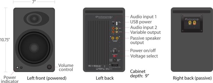Actual product image Audioengine A5+ Wireless (1 pcs., 50 W)