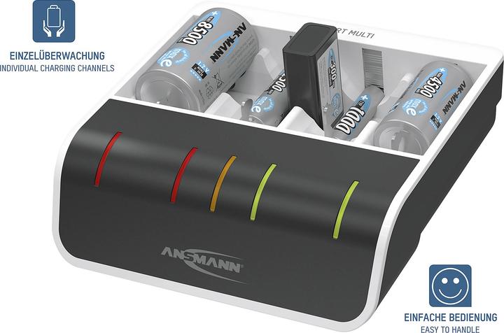 Actual product image Ansmann Comfort Multi Charger (1 pcs., AA, HR03, 800 mAh, Chargers without battery)