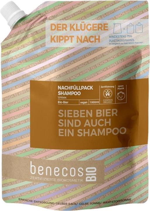 Image du produit Benecos NF Shampooing Bière-Sept bières sont également un shampooing (1000 ml, Shampoing liquide)