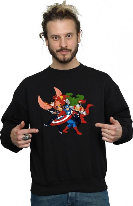 Image du produit - Sweat AVENGERS ASSEMBLE COMIC TEAM - Homme (S)