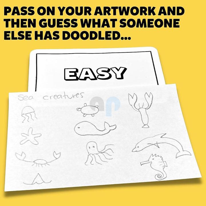 Actual product image Gamely SIX SECOND SCRIBBLES - The fastest Drawing Game in the World (Probablay) (English)