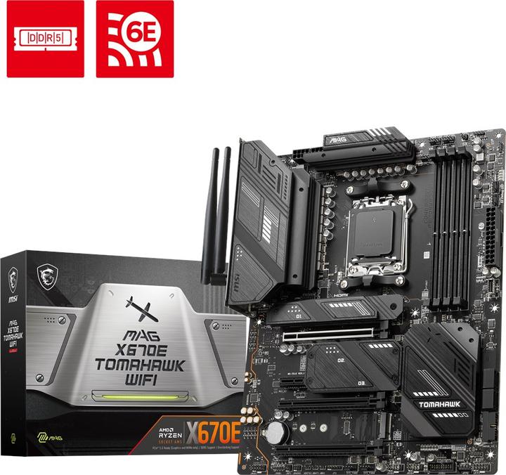 Produktbild MSI MAG X670E TOMAHAWK WIFI (AM5, AMD X670E, ATX)