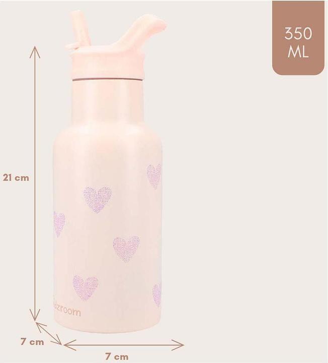 Produktbild Kidzroom Trinkflasche Sweet Sips Hearts, 350ml (0.35 l)