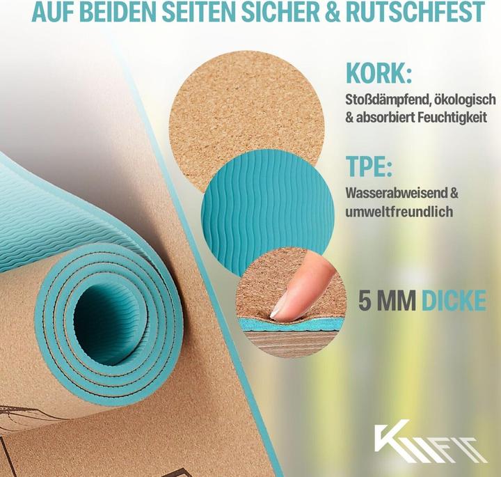 Actual product image Km-Fit Yoga mat (5 mm)